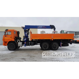 Бортовой КАМАЗ 43118 6x6 с КМУ DONGYANG SS1956..