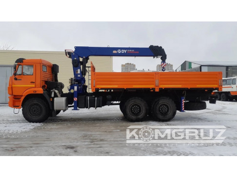 Бортовой КАМАЗ 43118 6x6 с КМУ DONGYANG SS1956